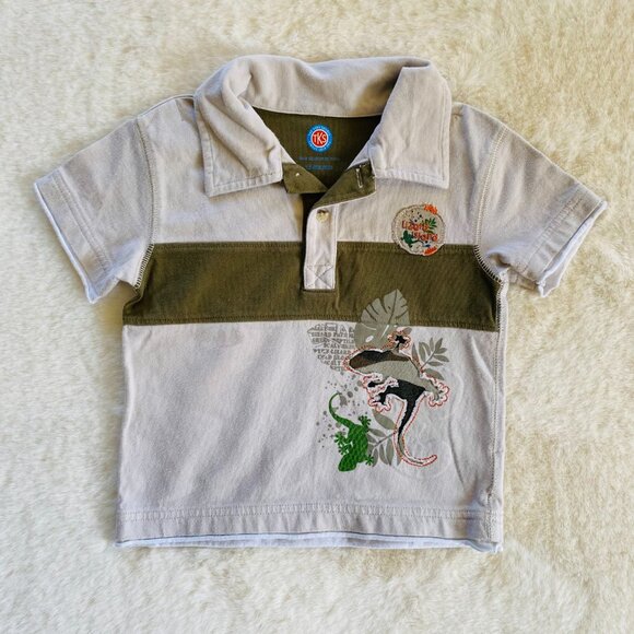 Infant Boy Polo Shirt Bundle 2-pieces Frogs and Lizards size 18 months - Picture 9 of 16